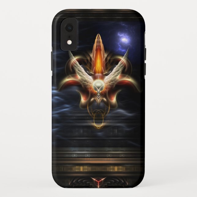 Akrellian Torch Fire Portrait Case-Mate iPhone Case (Back)