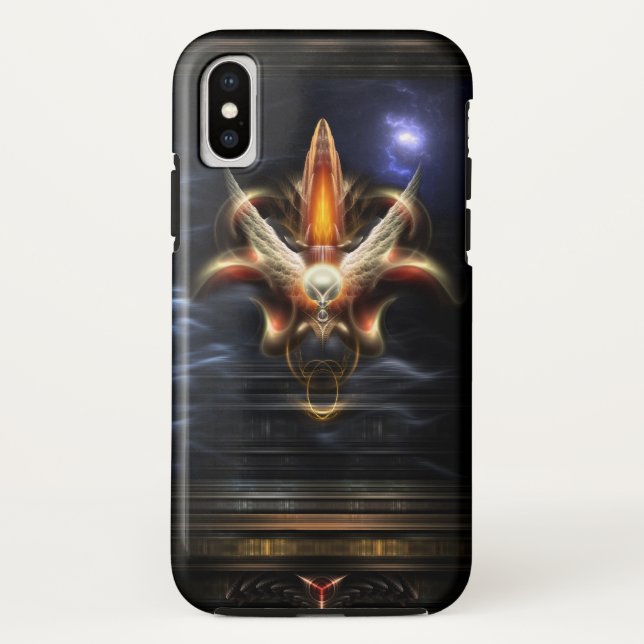 Akrellian Torch Fire Portrait Case-Mate iPhone Case (Back)