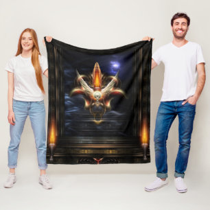 Akrellian Torch Fire Portrait Fleece Blanket