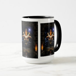 Akrellian Torch Fire Portrait Mug