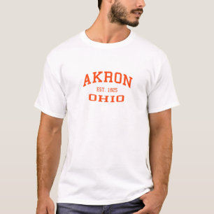 Akron Ohio 1825 Patriotic Oh Patriotism Akronite R T-Shirt