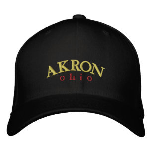 Akron Ohio Embroidered Ballcap Hat