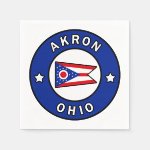 Akron Ohio Napkin