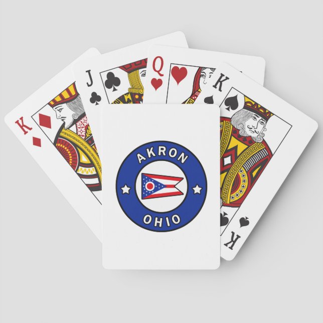 Akron Ohio Playing Cards (Back)
