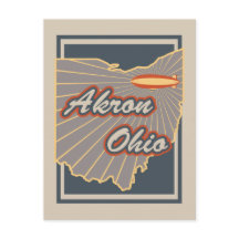 Akron, Ohio Postcard - Travel Postcard v2