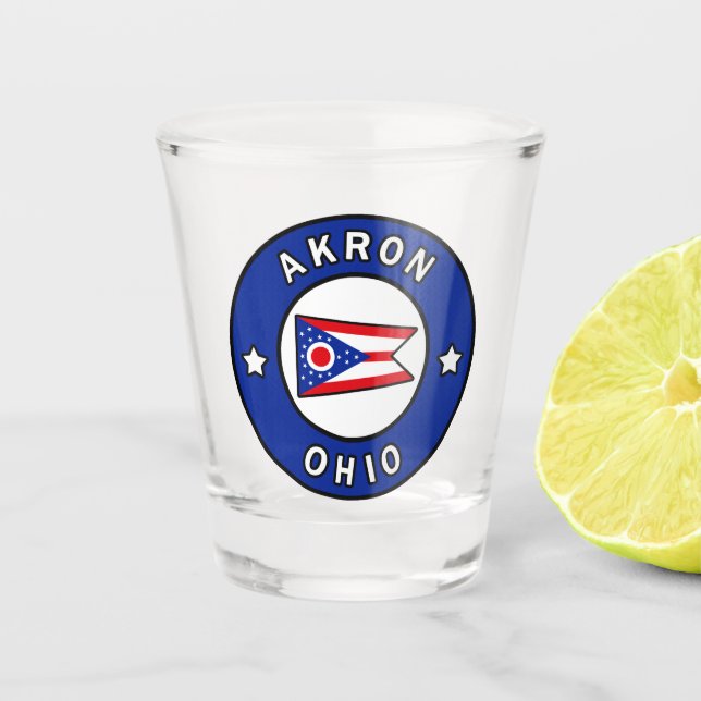 Akron Ohio Shot Glass (Front)