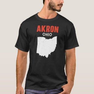 AKRON Ohio USA State America Travel Ohioan T-Shirt