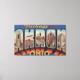Akron, OhioLarge Letter ScenesAkron, OH Canvas Print
