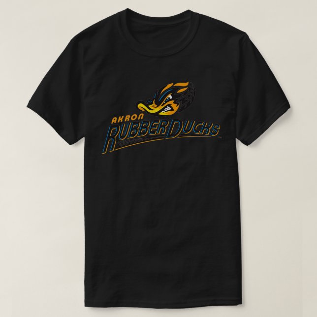 Akron Rubber Ducks Sticker T-Shirt (Design Front)