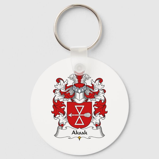 Aksak Family Crest Key Ring (Front)