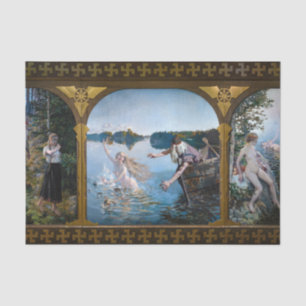 Akseli Gallen-Kallela - Aino Triptych Tissue Paper