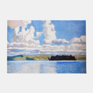 Akseli Gallen-Kallela - Cloud Towers Doormat