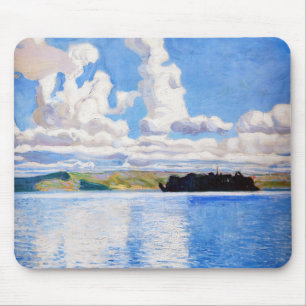 Akseli Gallen-Kallela - Cloud Towers Mouse Pad