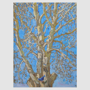 Akseli Gallen-Kallela - Crack Willow and Blue Bird Tissue Paper