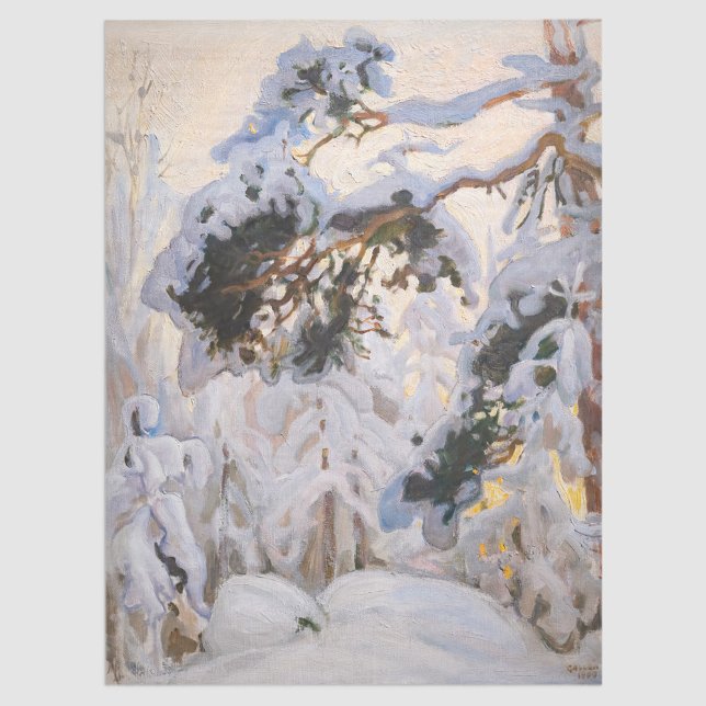 Akseli Gallen-Kallela - Forest in Winter Tissue Paper (Creator Uploaded)