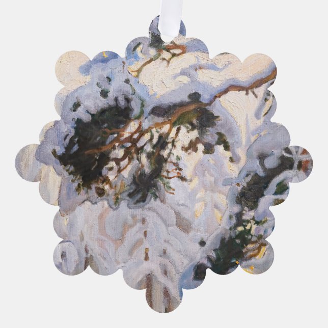 Akseli Gallen-Kallela - Forest in Winter Tree Decoration Card (Front)