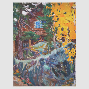 Akseli Gallen-Kallela - Kalela in Autumn Tissue Paper