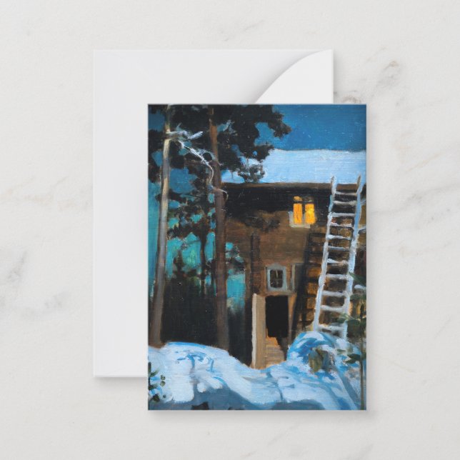 Akseli Gallen-Kallela - Kalela on a Winter Card (Front)