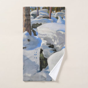 Akseli Gallen-Kallela - Lair of the Lynx Bath Towel Set
