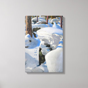 Akseli Gallen-Kallela - Lair of the Lynx Canvas Print