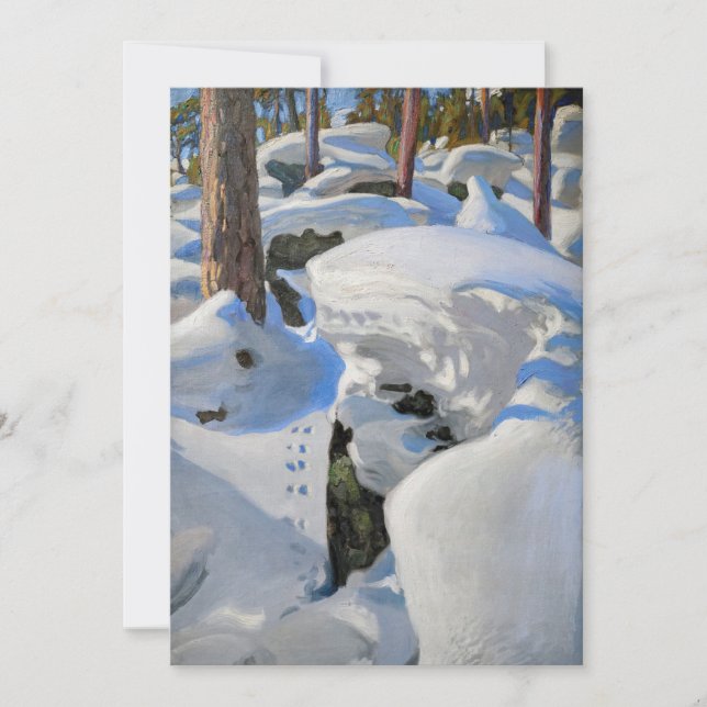 Akseli Gallen-Kallela - Lair of the Lynx Invitation (Front)