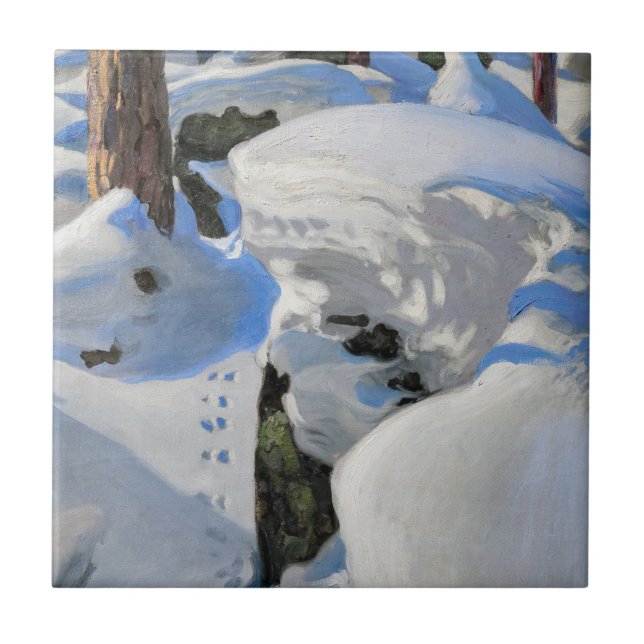 Akseli Gallen-Kallela - Lair of the Lynx Tile (Front)