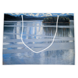 Akseli Gallen-Kallela - Lake Keitele Large Gift Bag