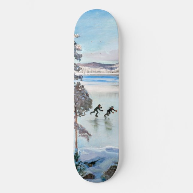 Akseli Gallen-Kallela - Skaters near Kalela Shore Skateboard (Front)