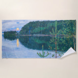 Akseli Gallen-Kallela - Spring Night Beach Towel