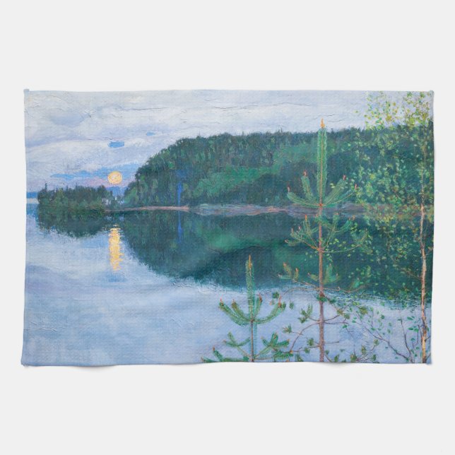 Akseli Gallen-Kallela - Spring Night Tea Towel (Horizontal)