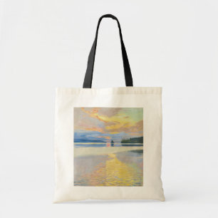 Akseli Gallen-Kallela - Sunset over Lake Ruovesi Tote Bag