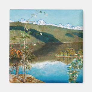 Akseli Gallen-Kallela - Thunderclouds on Horizon Magnet
