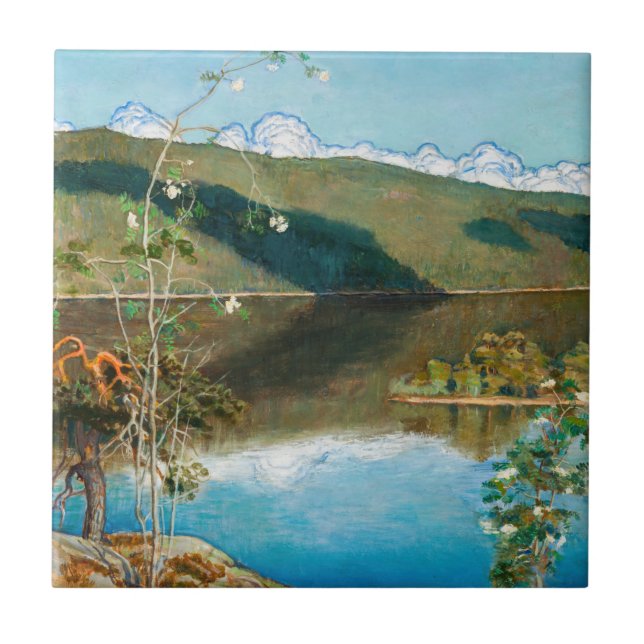 Akseli Gallen-Kallela - Thunderclouds on Horizon Tile (Front)