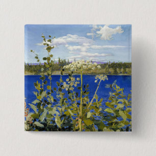 Akseli Gallen-Kallela - Wild Angelica 15 Cm Square Badge