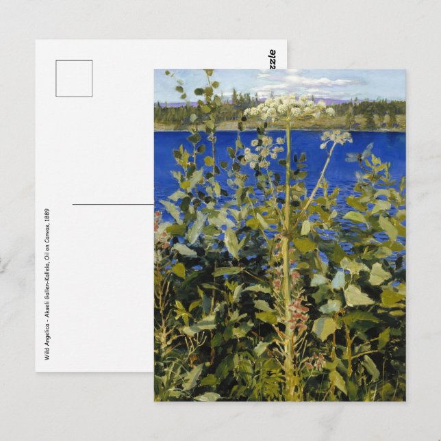 Akseli Gallen-Kallela - Wild Angelica Postcard (Front/Back)