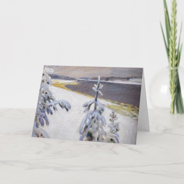 Akseli Gallen-Kallela - Winter Landscape #2 Card (Front)
