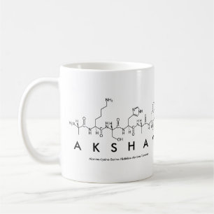 Akshay peptide name mug