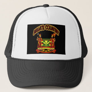 Akua's Country Kanaka Maoli Flag Twins Trucker Hat