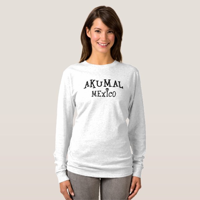 Akumal Mexico Design - Basic Long Sleeve T-Shirt (Front Full)