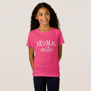 Akumal Mexico Design - Girls' Fine Jersey T-Shirt