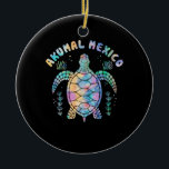 Akumal, Mexico, Sea Turtle Ceramic Tree Decoration<br><div class="desc">This Akumal sea turtle apparel is the perfect gift for that special someone close to you. This fun vintage turtle clothing is the perfect birthday present and surprise gift.</div>