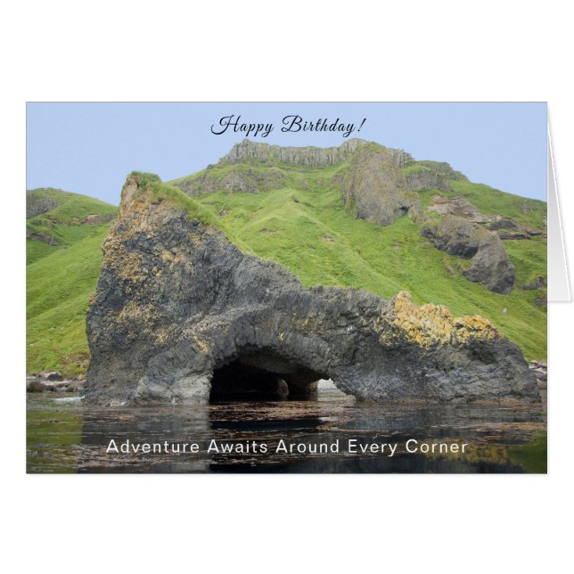 Akun Island Sea Cave Birthday (Front Horizontal)