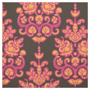 Akuti damask ikat fabric