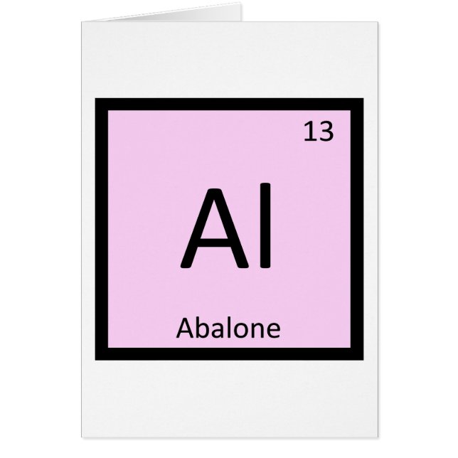 Al - Abalone Seafood Chemistry Periodic Table (Front)