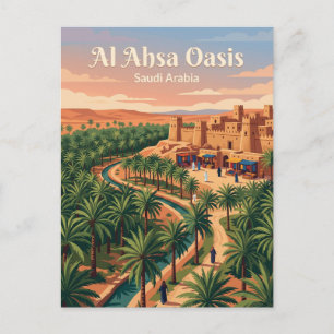 Al Ahsa Oasis Saudi Arabia Postcard