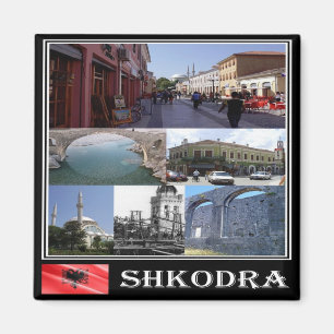 AL - Albania - Shkodër - Collage Mosaic Magnet