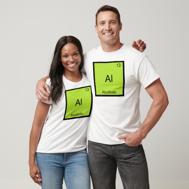 Al - Alcoholic Chemistry Element Symbol Funny T-Shirt (Unisex)