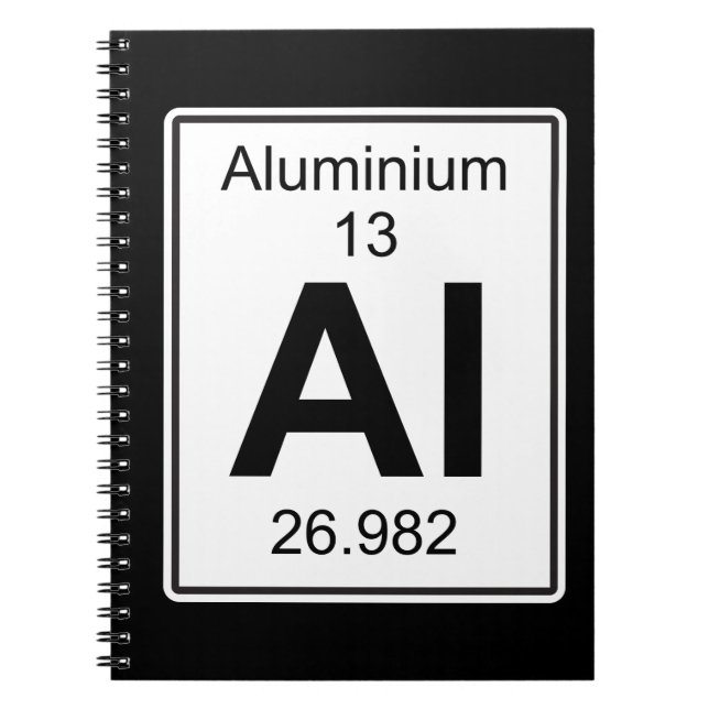 Al - Aluminium Spiral Notebook (Front)