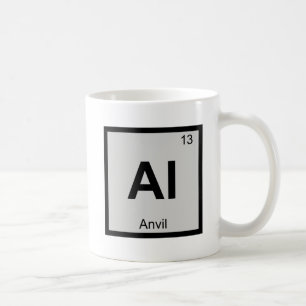 Al - Anvil Music Chemistry Periodic Table Symbol Coffee Mug