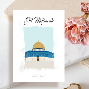 Al-Aqsa Eid Mubarak greeting card